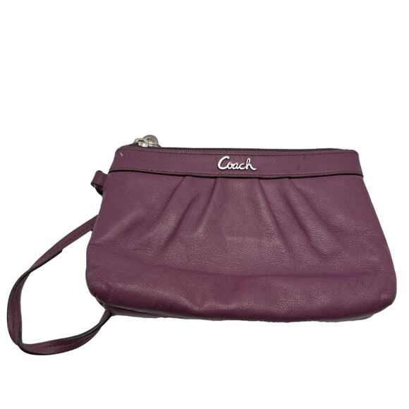 COACH Purple Wristlet - Picture 1 of 7